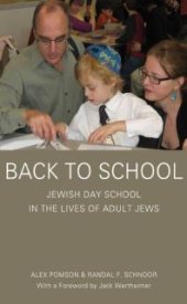 book Back to School : Jewish Day School in the Lives of Adult Jews