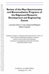 book Review of Mass Spectrometry and Bioremediation Programs of the Edgewood Research, Development and Engineering Center