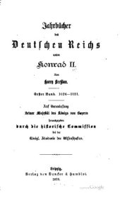 book Jahrbücher des Deutschen Reichs unter Konrad II./ 1024 - 1031