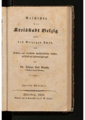 book Geschichte der Kreisstadt Belzig und des Belziger Amts