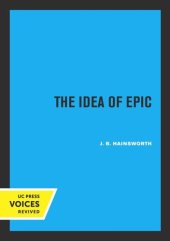 book The Idea of Epic