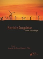 book Electricity Deregulation: Choices and Challenges