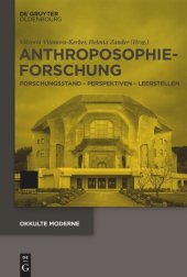 book Anthroposophieforschung: Forschungsstand – Perspektiven – Leerstellen