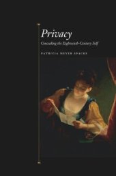 book Privacy: Concealing the Eighteenth-Century Self