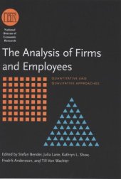 book The Analysis of Firms and Employees: Quantitative and Qualitative Approaches