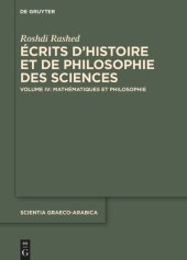 book Écrits d’histoire et de philosophie des sciences: Volume IV Mathématiques et Philosophie