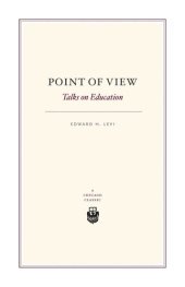 book Point of View: Talks on Education