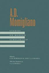 book A. D. Momigliano: Studies on Modern Scholarship