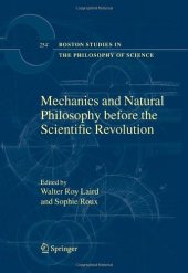 book Mechanics and Natural Philosophy before the Scientific Revolution 