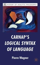 book Carnap's Logical Syntax of Language 