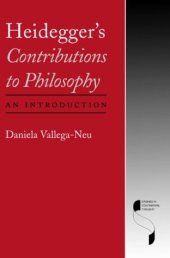 book Heidegger's Contributions to Philosophy: An Introduction 