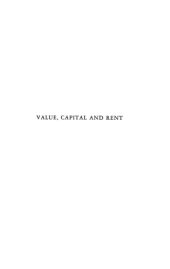 book Value, Capital and Rent 