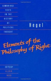 book Elements of the Philosophy of Right