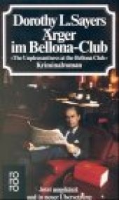 book Ärger im Bellona - Club. 'The Unpleasantness at the Bellona Club'