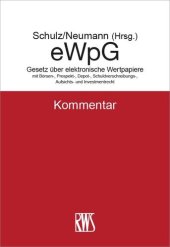 book eWpG: Kommentar zum Gesetz über elektronische Wertpapiere