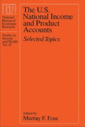 book The U.S. National Income and Product Accounts: Selected Topics