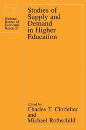 book Studies of Supply and Demand in Higher Education