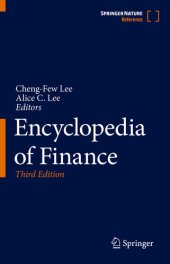 book Encyclopedia of Finance