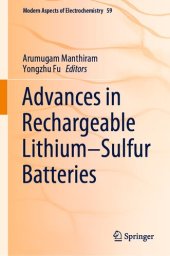 book Advances in Rechargeable Lithium–Sulfur Batteries (Modern Aspects of Electrochemistry Book 59)