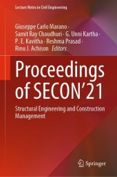 book Proceedings of SECON’21: Structural Engineering and Construction Management (Lecture Notes in Civil Engineering Book 171)