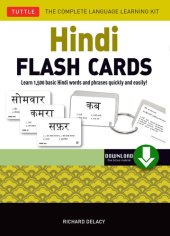 book Hindi Flash Cards Kit: Learn 1,500 basic Hindi words and phrases quickly and easily! (Online Audio Included)