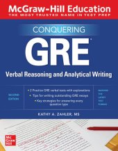 book McGraw-Hill Education Conquering GRE Verbal Reasoning and Analytical Writing, Second Edition