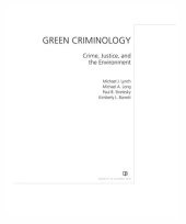 book Green Criminology: Crime, Justice, and the Environment