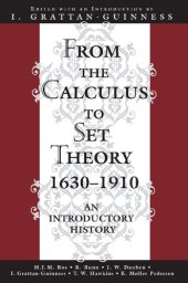 book From the Calculus to Set Theory 1630-1910