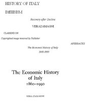 book The Economic History of Italy 1860-1990