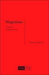 book Negations: Essays in Critical Theory