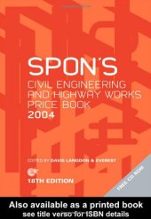 book Spon's Civil and Highway Works Price Book 2004 