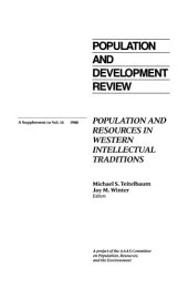 book Population and Resources in Western Intellectual Traditions