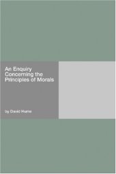 book An Enquiry Concerning the Principles of Morals