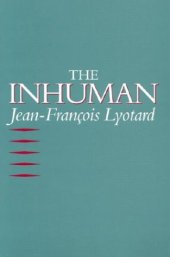 book The Inhuman: Reflections on Time