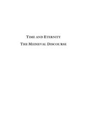 book Time and Eternity: The Medieval Discourse 