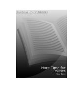 book More Time for Politics: Diaries, 2001-2007