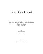 book Bean Cookbook: An Easy Bean Cookbook with Delicious Bean Recipes