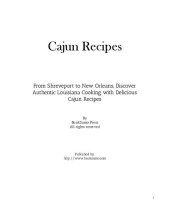 book Cajun Recipes: From Shreveport to New Orleans, Discover Authentic Louisiana Cooking with Delicious Cajun Recipes