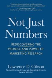 book Not Just Numbers : Rediscovering the Promise and Power of Marketing Research