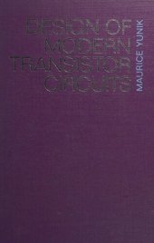 book Design of Modern Transistor Circuits