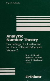 book Analytic Number Theory: Proceedings of a Conference in Honor of Heini Halberstam