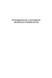 book Dynamiques de conversion: modèles et résistances : approches interdisciplinaires