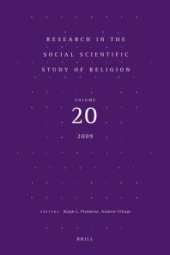 book Research in the Social Scientific Study of Religion, Volume 20