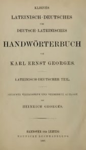 book Kleines Lateinisch-Deutsches und Deutsch-Lateinisches Wörterbuch. Lateinisch-Deutscher Teil