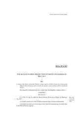 book Muslim Women (Protection of Rights on Marriage) Bill, 2017