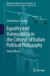 book Equality and Vulnerability in the Context of Italian Political Philosophy: Italian Efficacy