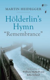 book Hölderlin's Hymn "Remembrance"