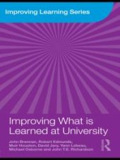 book Improving What Is Learned at University : An Exploration of the Social and Organisational Diversity of University Education