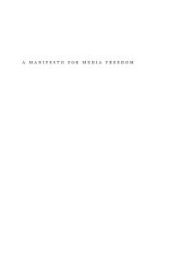 book Manifesto for Media Freedom