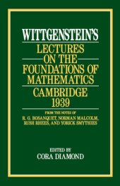 book Wittgenstein’s Lectures on the Foundations of Mathematics, Cambridge 1939